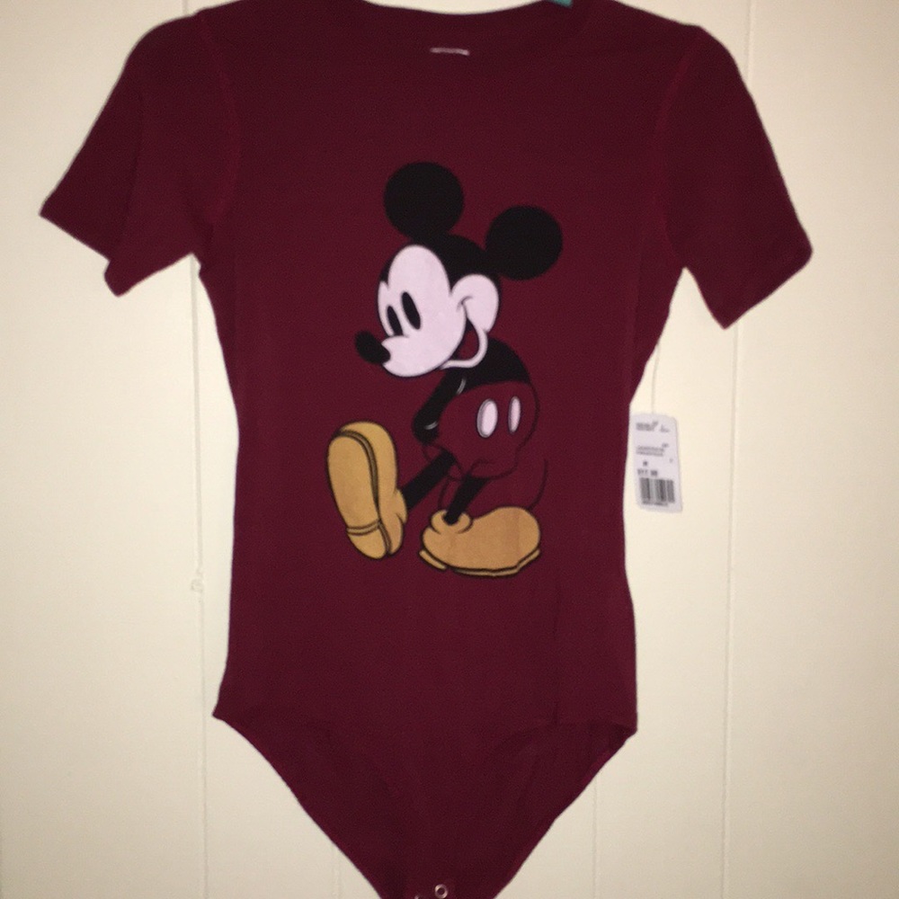 Forever 21 Mickey Mouse graphic Bodysuit, NWT